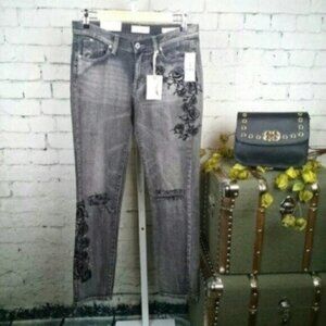 Jessica Simpson distressed Mika Best Friend Jeans In Black Size 25